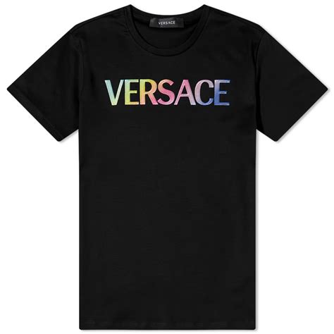 versace t shirt rainbow|Versace rainbow clothing.